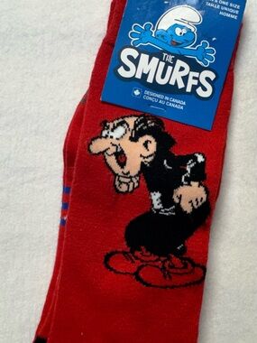 Source Unknown Red The Smurfs Gargamel Novelty Men's Socks